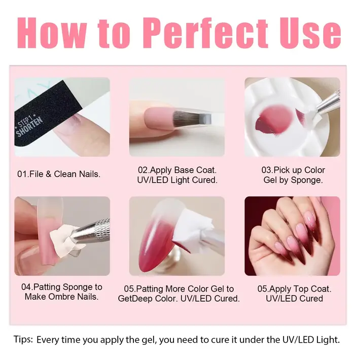 Ensemble de vernis à ongles en gel inspiré de la crème glacée