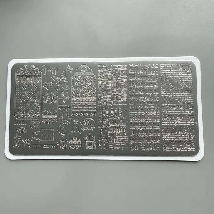 XMQ NAIL ART STAMPING PLATES FOUURS LINES TEMPLATES PLATES D'IMAGE