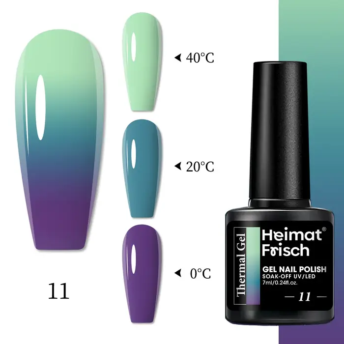 Vernis à ongles gel à couleur changeante sensible à la chaleur de 7ml