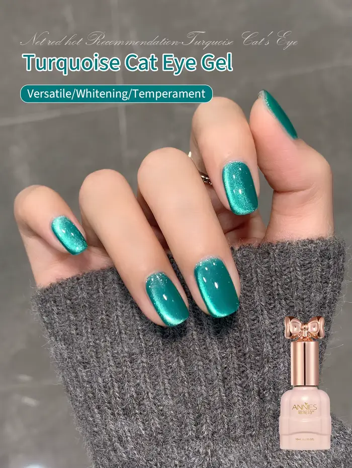 Vernis à ongles magnétique 9D effet pierre précieuse verte 10ml