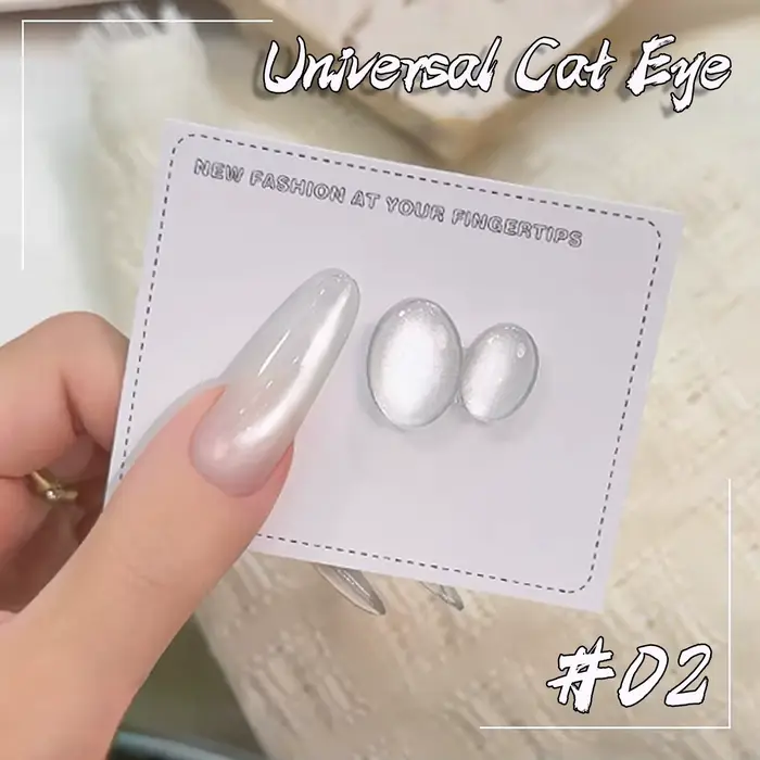 WS 1-6Pcs Nouveauté Printemps 2026 Vernis à ongles gel effet verre blanc clair