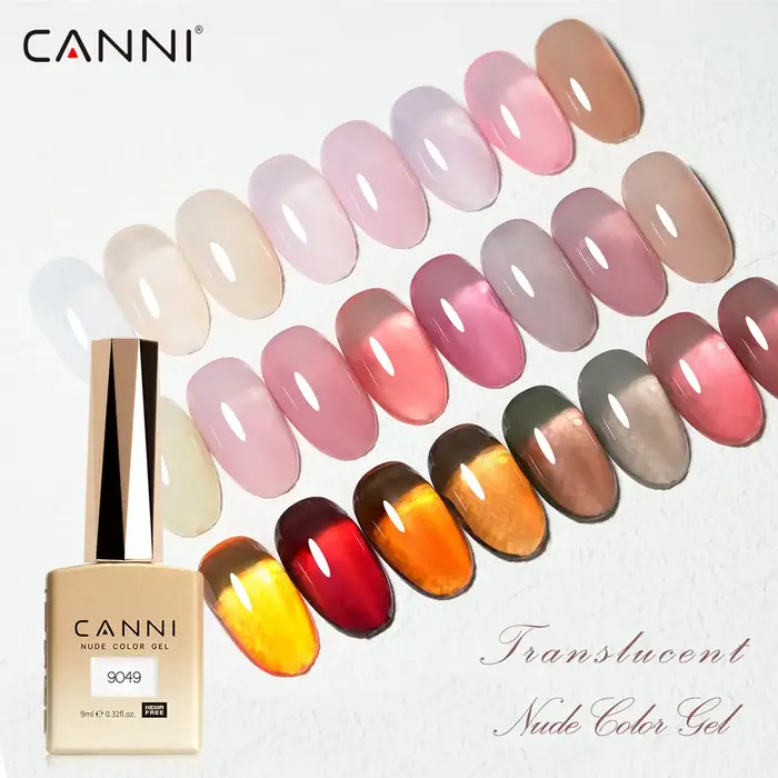 CANNI gelée couleur rose vernis à ongles Hema vernis Pastel gratuit Semi Permanent Venalisa Gel à ongles français trempé maintenant tuyau couche de finition