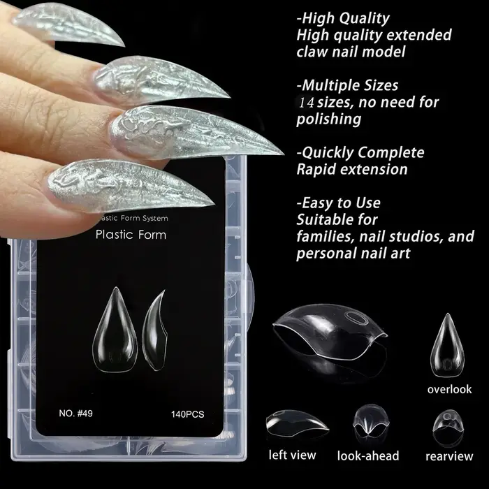 Formes à ongles doubles pour extension de polygel