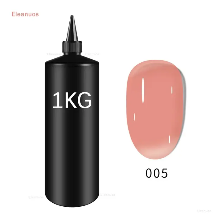 Eleanuos vente en gros 1 kg sans lingette couche de finition Super qualité tremper UV LED Base en caoutchouc recharge