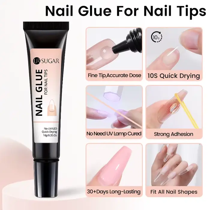 UR SUGAR 10/30ML colle solide Gel fort pour faux ongles strass résine pierres précieuses bijoux bric