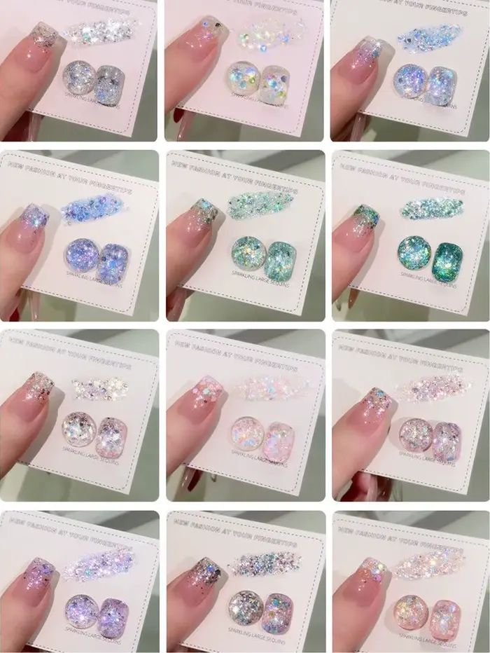 1-12 pièces Neptune étoile paillettes Gel vernis à ongles 2025 mode populaire Super Flash haute densité diamant