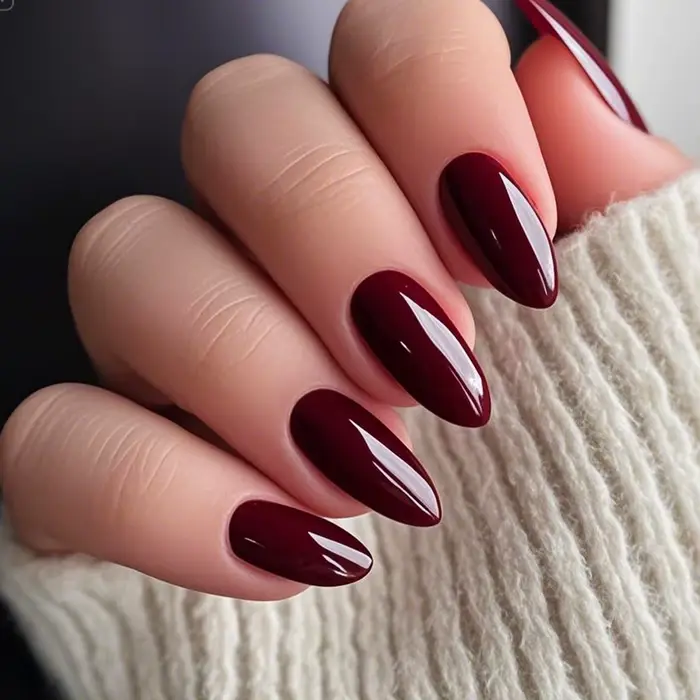 120 pièces/boîte brillant rose faux ongles moyen amande Simple couleur unie presse