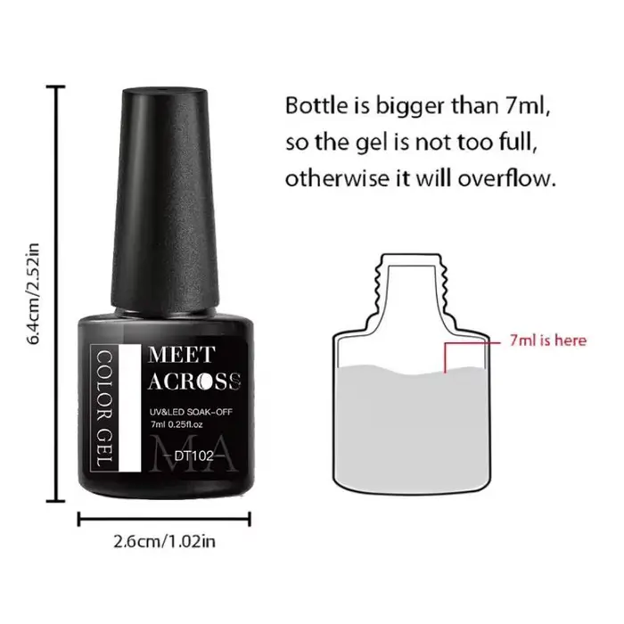 Vernis à ongles Gel noir blanc