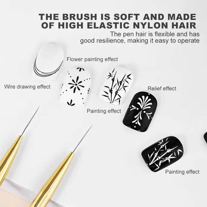 Pinceaux de revêtement pour Nail Art