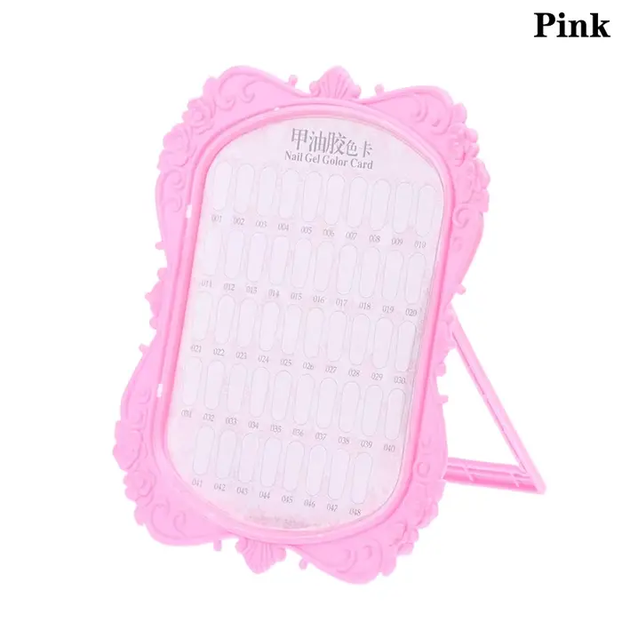 Boîte de présentation de vernis à ongles en gel professionnel, dépliant de 48 couleurs, carte de nua
