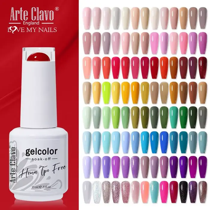 Arte Clavo 116 couleurs Gel vernis à ongles 15ml Gel coloré Semi Permanent tremper Gel UV Nail Art b