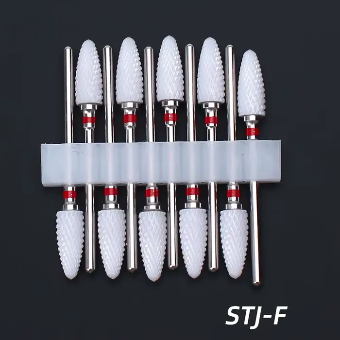 Jeu de forets à ongles en céramique, fraise électrique pour manucure et pédicure, pour Machine à pol