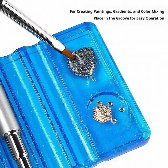 Support professionnel portable à 5 emplacements pour pinceaux à ongles