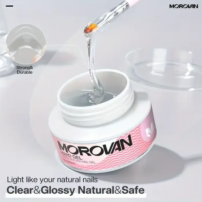Ensemble de manucure avec formes, LED/UV, gel dur pour extension d'ongles
