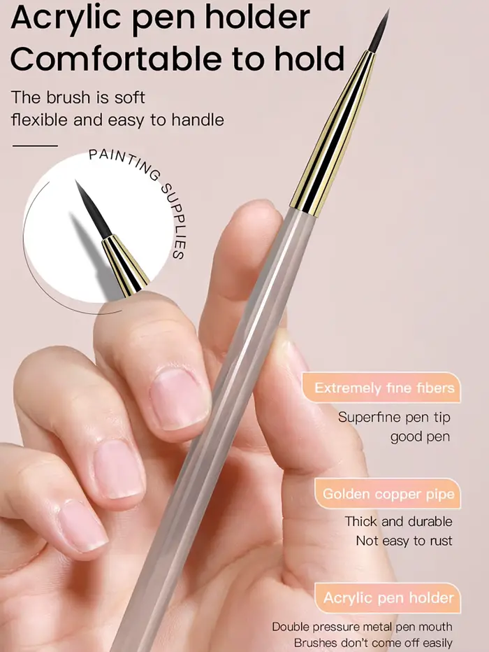 Pinceau pour nail art, stylo multifonctionnel