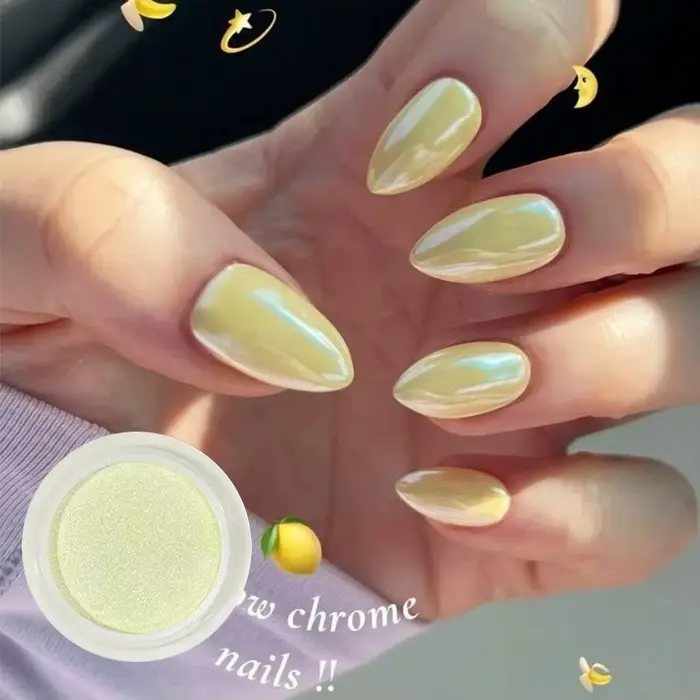 Poudre à ongles miroir magique