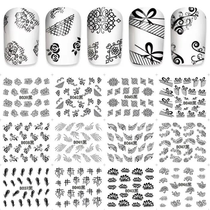 Décalcomanies à l'eau pour ongles