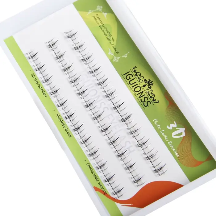 Faux cils inférieurs à tige transparente