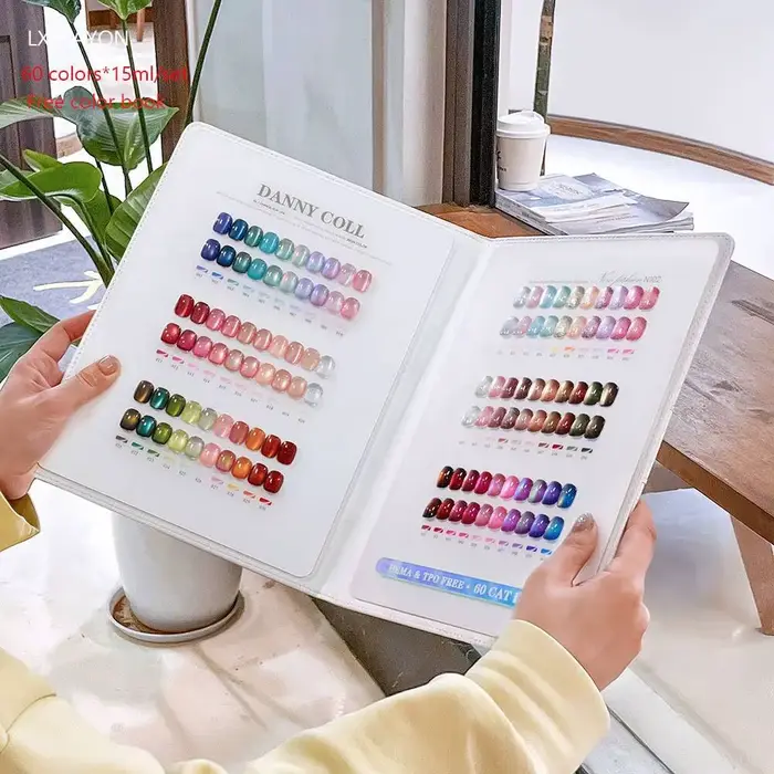 Kit de vernis à ongles gel effet œil de chat TPO FREE avec présentoir