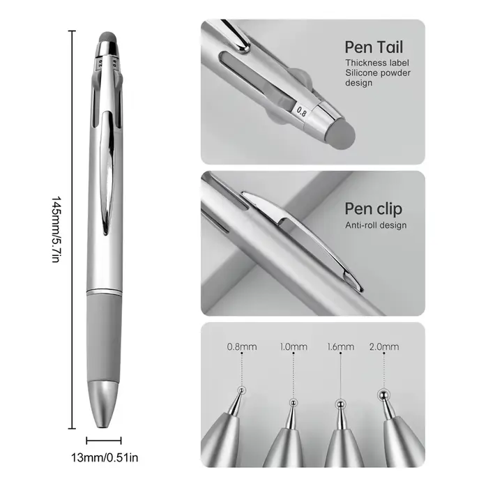 Stylo professionnel 5 en 1 pour peinture des ongles