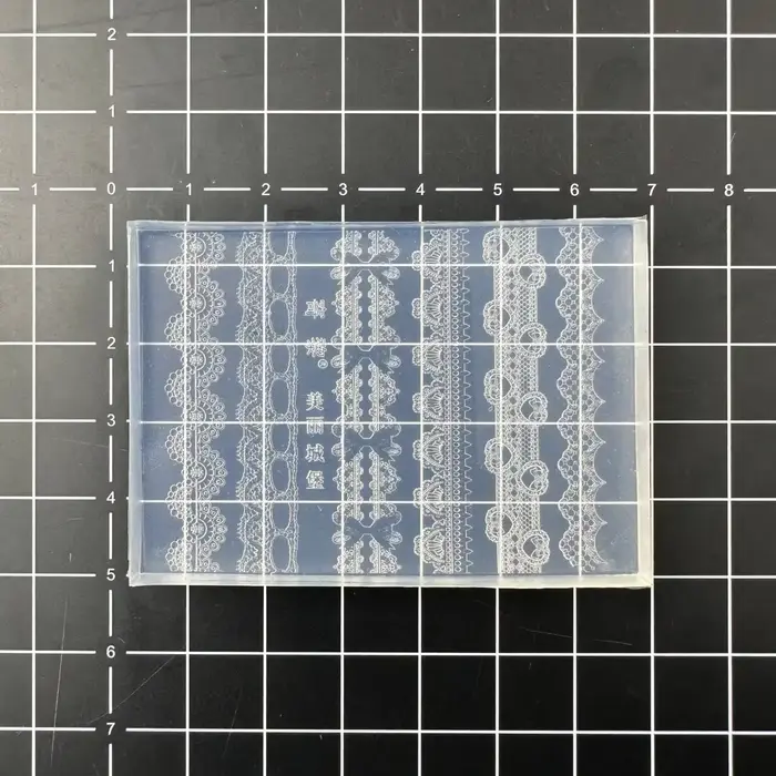 1 pièce Moule à ongles en silicone DIY pour manucure, motifs dentelle élégante et sexy, dentelle 3D,