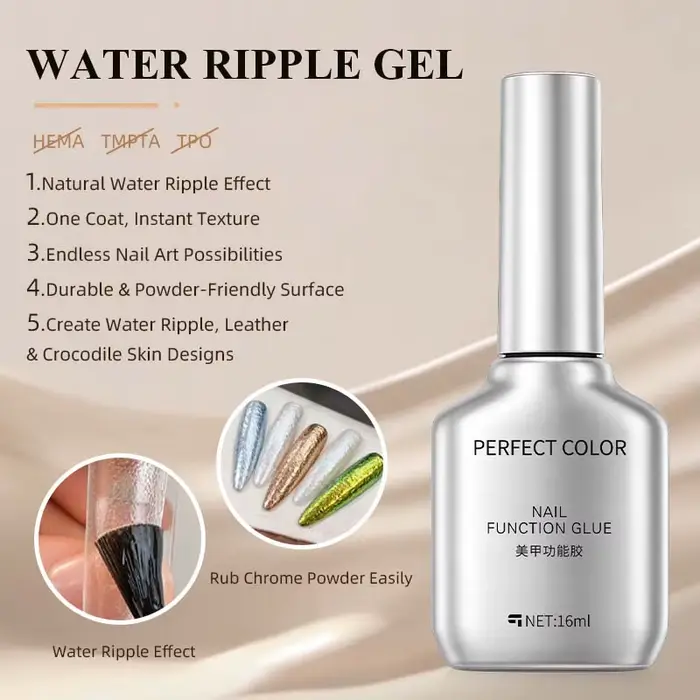 Vernis à ongles gel effet vague d'eau PERFECT COLOR