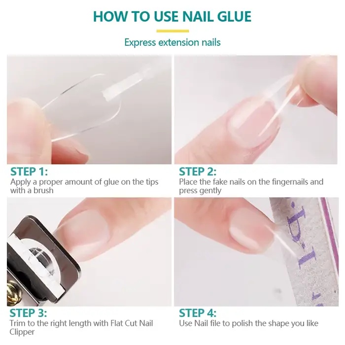 Nailpop colle à ongles pour faux conseils paillettes acrylique Nail Art adhésif outil de manucure strass