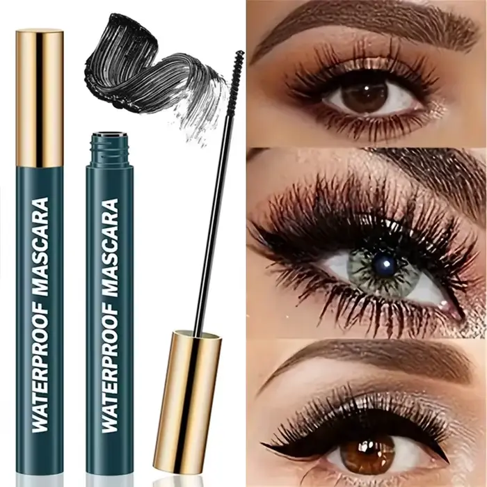 Mascara 4D, noir, imperméable, ultra long, volumateur, longue durée, anti-taches, festifs parfaits et occasions spéciales