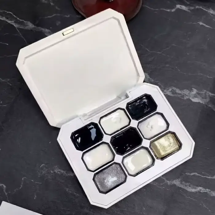 Vernis à ongles solide 9 couleurs, gel de peinture noir et blanc, vernis à ongles solide populaire à haute saturation, utilisé pour le nail art