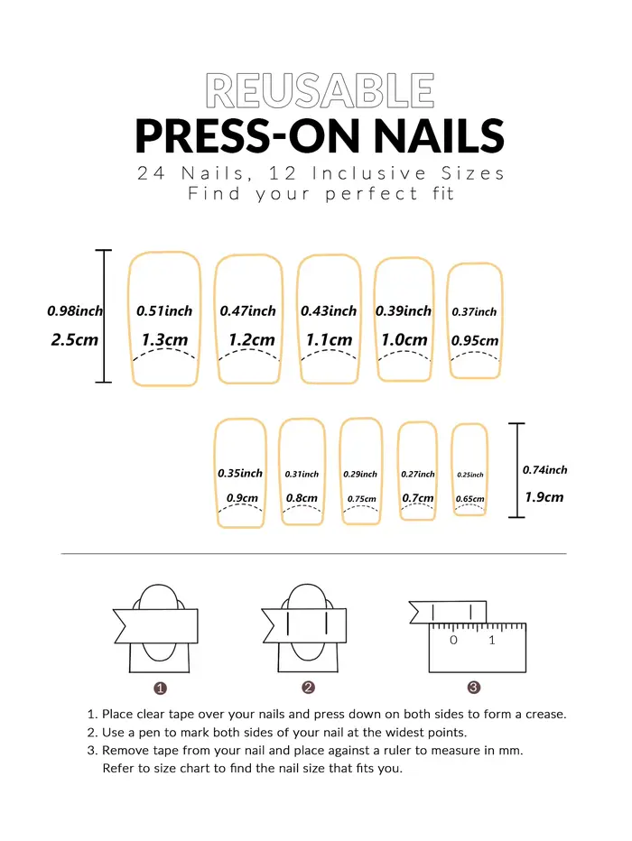 24 faux ongles cercueil noirs pur