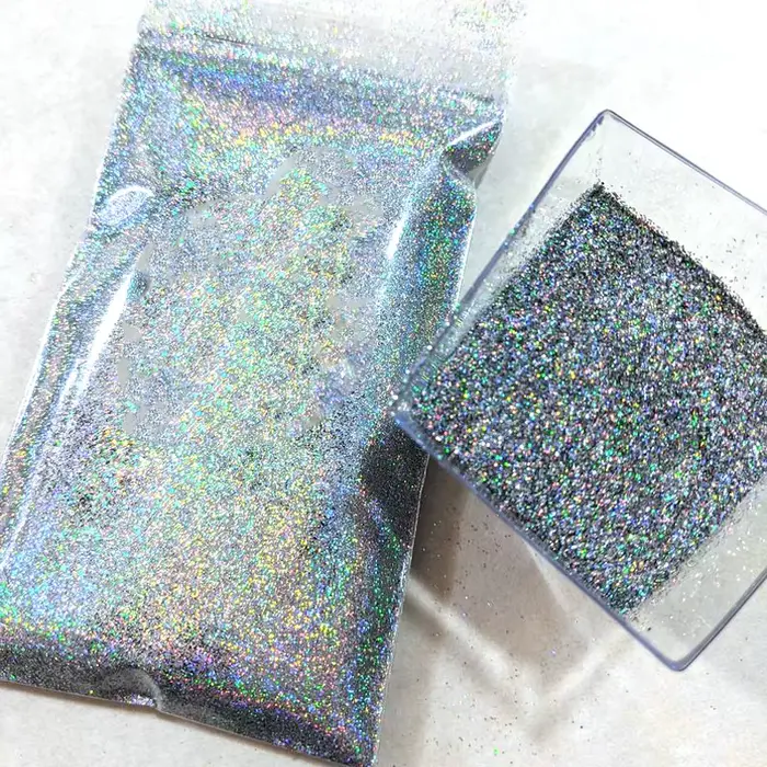 Poudre holographique pour ongles