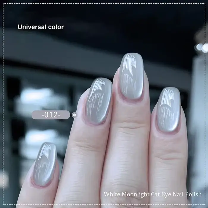 Porcelaine blanc magnétique oeil de chat Gel couleur nue scintillant paillettes Semi Permanent Nail Art tremper LED UV Gel vernis à ongles