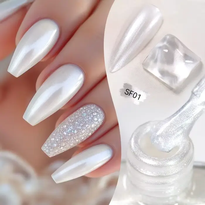LILYCUTE 7ml vernis à ongles paillettes coloré brillant paillettes perle Nail Art bricolage décorati