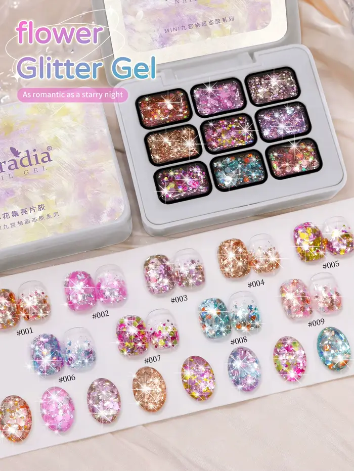 Jillradia Gel 9 Couleurs - Vernis à Ongles Semi-Solide Idéal pour Manucure DIY, /Ongles Coréens, Hau