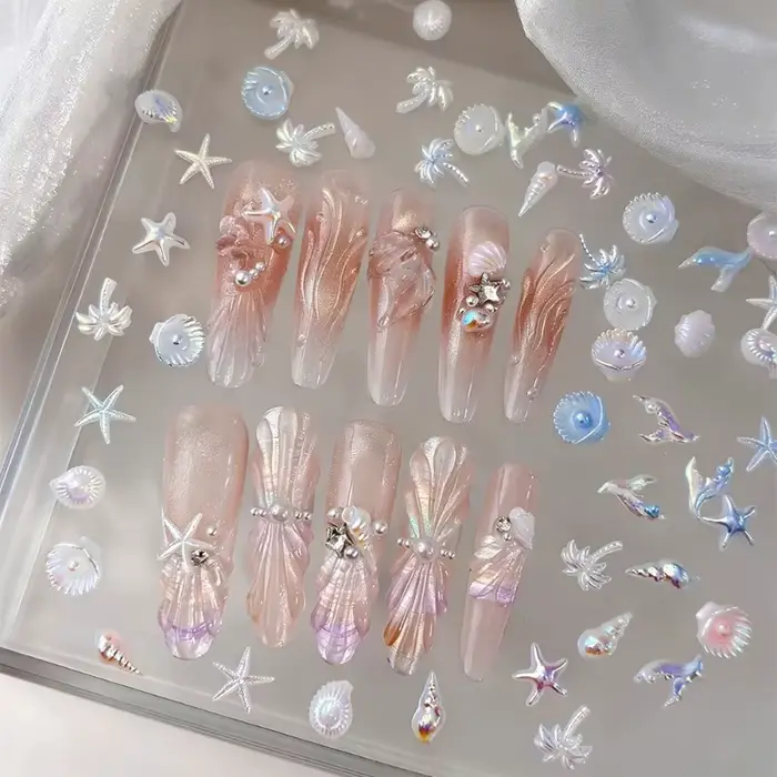 Breloques 3D Océan pour Nail Art