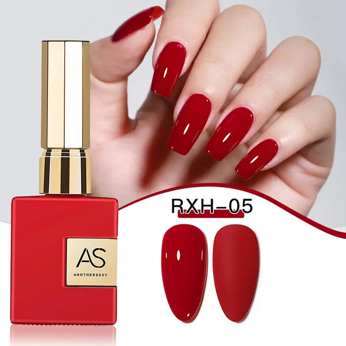 AS 15ml Gel vernis à ongles pas défini nouvel an Semi Permanent hybride noir rouge couleur Gel