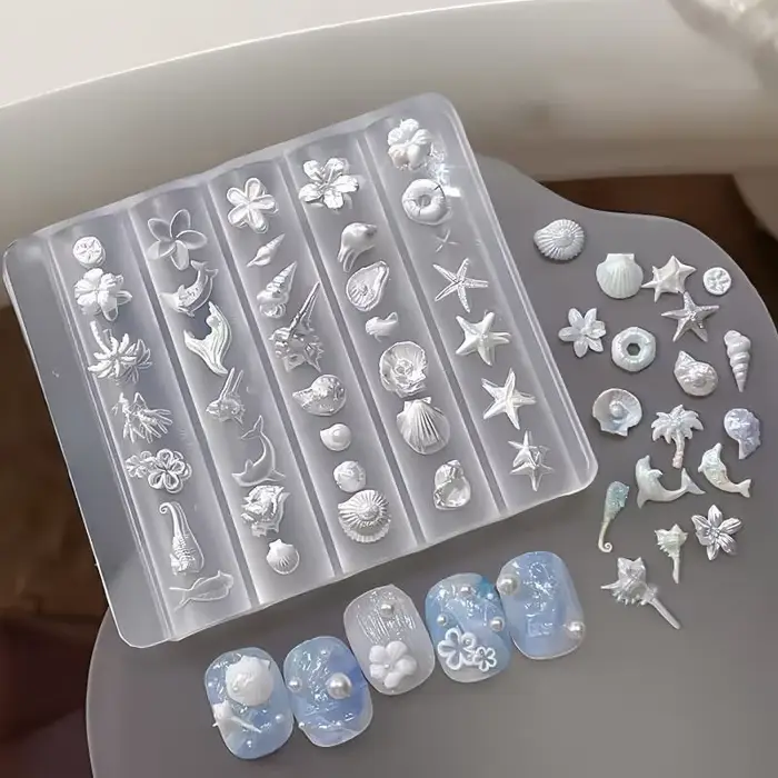 Moule 3D en Silicone pour décorations d'art d'ongle, bricolage de modèles d'ailes d'angle d'arc de f