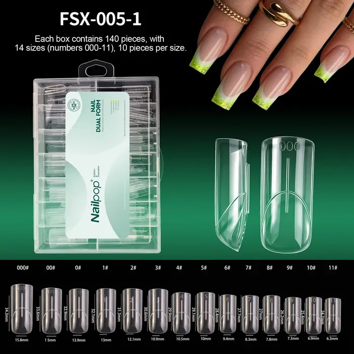 Formes Doubles Françaises Nailpop Godet Miché