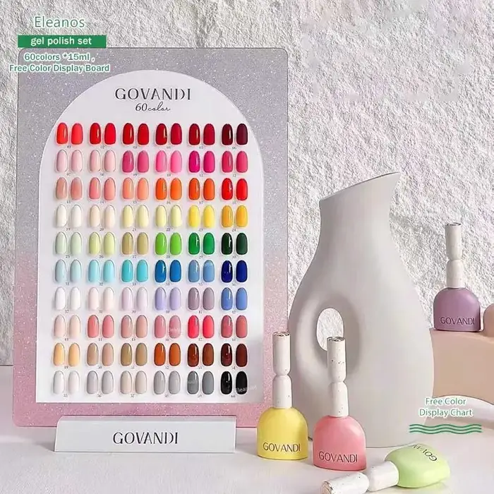 Govandi – Lot de 60 vernis gel macaron style coréen