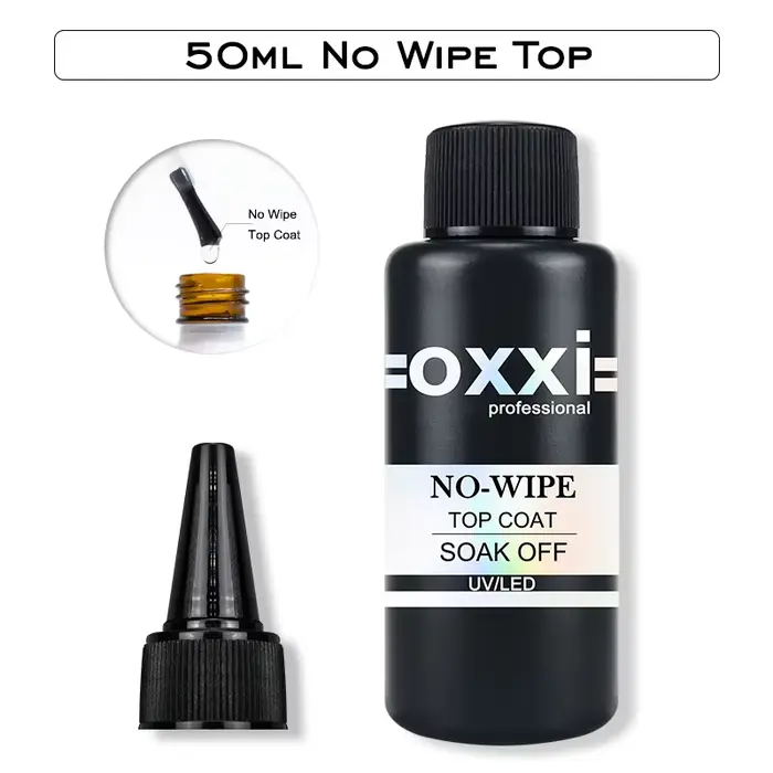 OXXI Base en caoutchouc épais et sans lingette vernis à ongles Gel dernier 50ml Nail Art couche de finition y