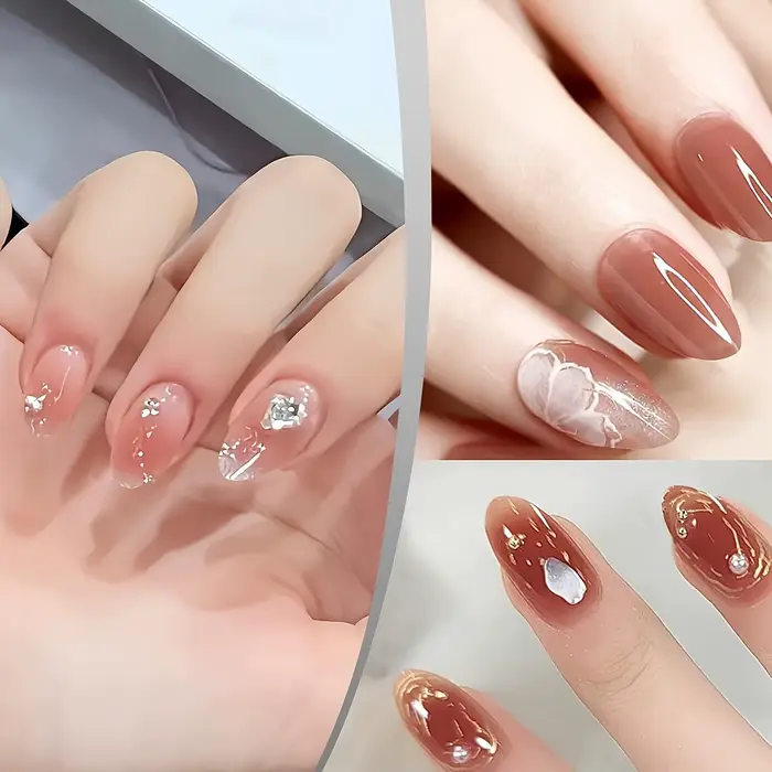 240/330/600 pièces pointes d'ongles en amande ultra-courtes-gel doux