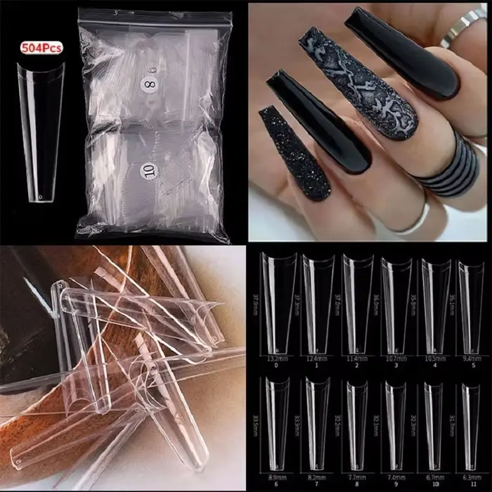 Capsule d'ongles français clair/naturel