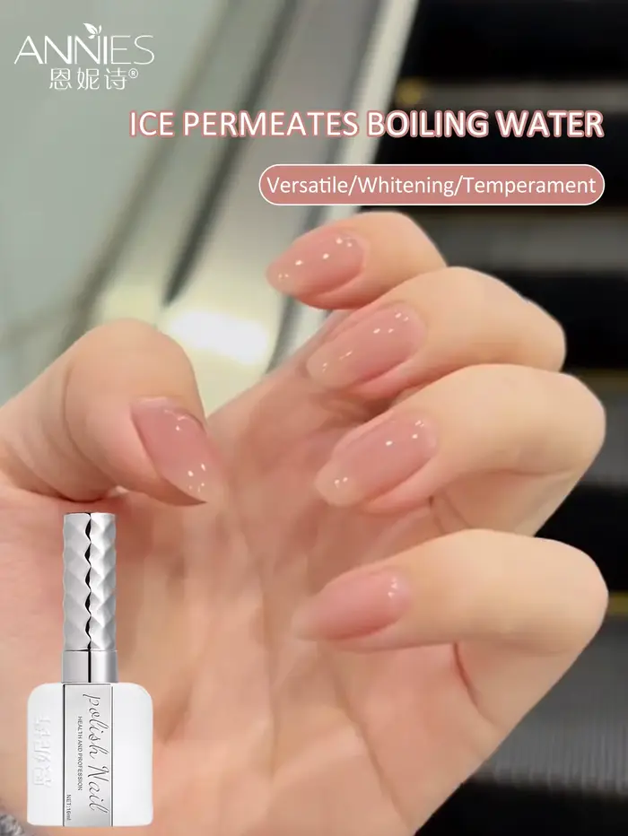 16ml glace Transparent eau bouillie couleur nue vernis à ongles colle 2025 nouveau polyvalent blanchissant gelée