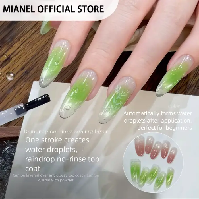 MIANEL 10ML/PCS Gel de finition transparent effet goutte d'eau sans résidu