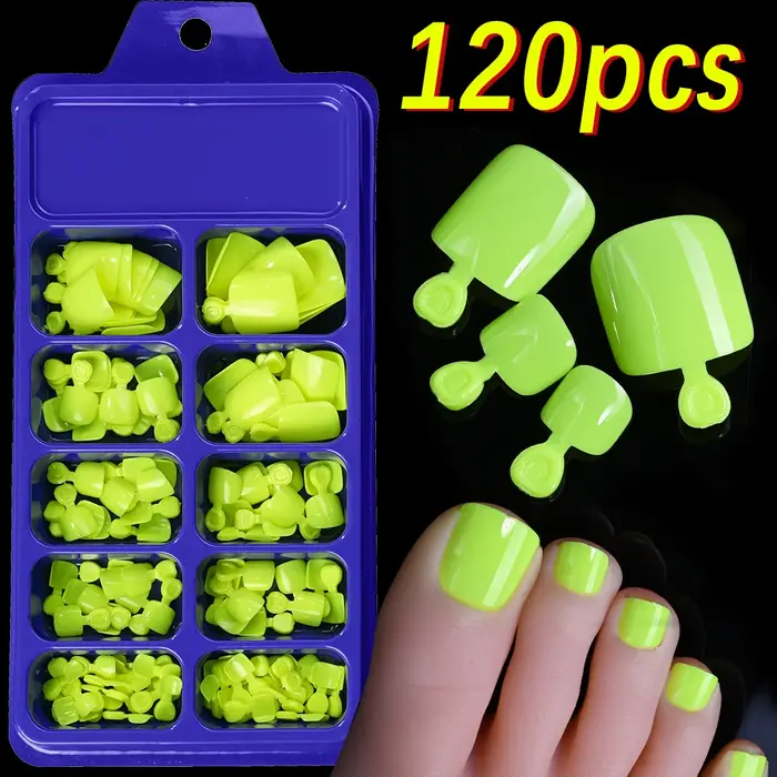 100 pièces court carré faux ongles conseils couverture complète blanc artificiel
