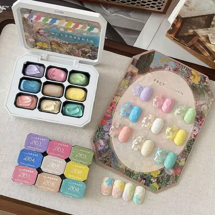 Vernis à ongles Gel, 9 couleurs