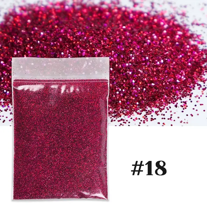 Poudre de paillettes Laser pour ongles, 10 g/sac, 0.2mm, multi-couleurs, diamant arc-en-ciel, paille