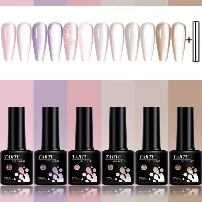 TARTU 6 pièces 8ml ensemble de vernis à ongles Gel oeil de chat