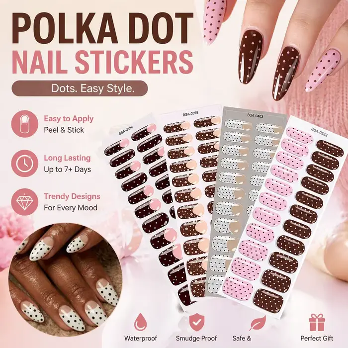 22 pièces de bandes adhésives pour ongles en gel