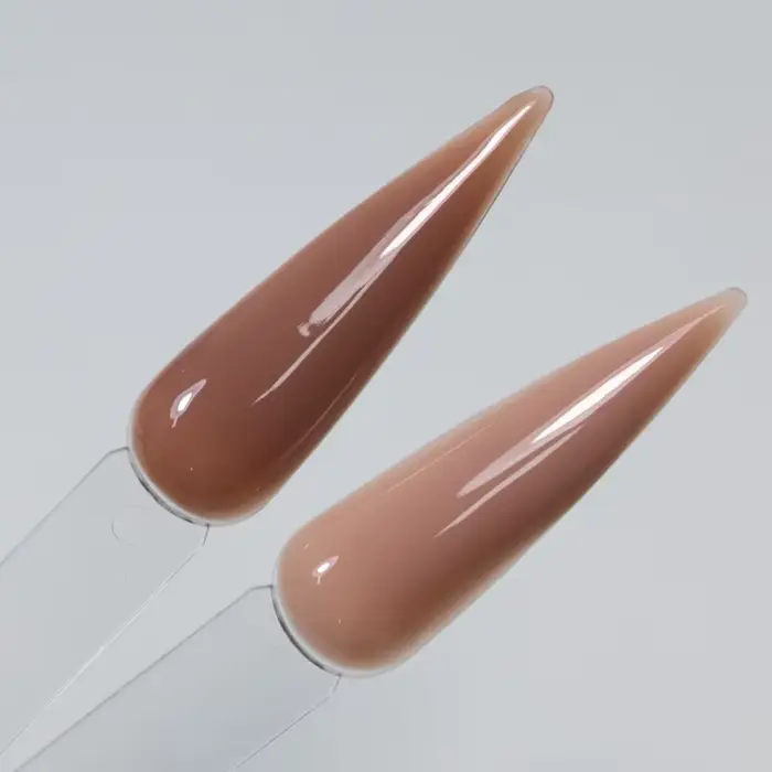 MSHARE 50g Gel Constructeur Liquide Lait Cacao Sans TPO Auto-Nivelant pour Extension et Construction d'Ongles